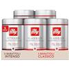 illy, Bundle Caffè in Grani da Macinare, 3x CLASSICO e 2x INTENSO, 100% Arabica, Confezione da 5 Barattoli (5 x 250g)