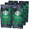 STARBUCKS Espresso Roast Caffè in grani Tostatura Forte, 6 Sacchetti da 200g (1,2kg)