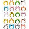 gifyym Fascia per palloncino per animali - Fascia gonfiabile - Orecchie di animali - Set di capelli | divertenti legamenti frontali con animali da zoo di cartoni animati per feste per,