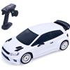 wheelfun LDRC 1:28 4x4 4WD Plastica RC Fuoristrada Veicoli Drift Car Modello LD2801 RTR Telecomando auto da corsa ad alta velocità Modello Hobby per collezione Ragazzi Regalo (bianco)