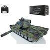 Wheelfun Disponibile negli Stati Uniti, Carro armato RC 1:16 Leopard2A6, cingoli in metallo, torretta 360, tiro BB, combattimento a infrarossi, fumo, per adulti, maschio, carro armato RC
