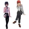 Jilijia Set di 2 personaggi anime Reze/Makima - Action figure sedute - Modello in PVC - Statua dei cartoni animati - Decorazione da scrivania - Collezionismo - Regali per i fan degli anime