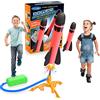 Anginne Regalo Bambino 3-10 Anni Maschio, Razzo Spaziale Giocattolo con 3 Razzi in Schiuma Giocattoli Bambino 3-11 Anni Giochi da Giardino Esterno per Bambini Giochi Bambini 3-12 Anni