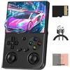Doriteney RG35XX Pro Console di gioco portatile retrò schermo IPS da 3,5 pollici scheda di gioco da 64 GB RG35XX Pro Linux OS Player batteria da 3200 mAh compatibile con Bluetooth WiFi RG35XXPro Nero