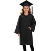 Generico Set Toga e Tocco per Bambini Ragazzi e Ragazze 2026 Costume Laurea con Chiusura Bambini Unisex con Toga Tocco e Nappa Studenti Elementare Medi Linea Travestimento 4-12 Anni