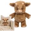 Generico Peluche Che Corre Corsa Bovini Highland, Adorabile Muccas Pelosa Che Corre Peluche, Graziosis Peluches di Bovini Delle Highlands, Novità Peluches Mucches Animale, per Divano, Auto
