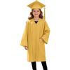 Generico Set Toga e Tocco per Bambini Ragazzi e Ragazze 2026 Costume Laurea con Chiusura Bambini Unisex con Toga Tocco e Nappa Studenti Elementare Medi Linea Travestimento 4-12 Anni