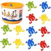 Generico Jumping Frogs Bounce - Giochi educativi interattivi, 12 pezzi di abilità motoria, giocattoli didattici per bambini, ragazzi e ragazze, camera da lett da viaggio, aula, compleanno prescolare, Pasqua,