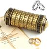 TUPARKA 5 Pieces da Vinci Code Mini Cryptex Puzzle Boxes Interesting Creative Gift Valentines Day Gifts for Him Her （Bronze）