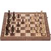 SQUARE GAME SQUARE - Scacchi da Torneo Professionale n. 6 NOCE - Scacchiera in Legno - Pezzi degli Scacchi - Staunton 6