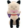 CARTOON Peluche Micia Hello Spank 38 cm Seduta Pupazzo Morbido 100% Poliestere con Fiocco e Collarino Giocattolo Bambini e Collezionisti Idea Regalo Decorazione Cameretta