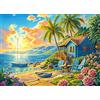 HUADADA Puzzle 1000 pezzi per adulti, classico gioco educativo, alba sul mare, splendida decorazione puzzle regali