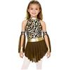 Kaerm Ragazze Costume da Cavernicolo Vestito da Bam Bam Abito da Festa di Compleanno Caveman Costume Cavernicola per Carnevale Festa di Halloween Natale