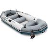 Intex 68376, Set Canotto Mariner Gonfiabile con Remi, Blu/Grigio, 4 Persone