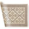 Generico Tappeto Sardo Art. Giglio Linea Oro Artigianale con Certificazione Oeko-Tex - Stile Tradizionale ed Ecologico - Lavabile e Resistente (Beige, 60x105)