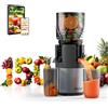 Blutan B Megajuicy 150 mm XL slow juicer - spremiagrumi a freddo per frutta e verdura, con retromarcia senza BPA, facile da pulire, incl. spazzola e 2 contenitori (550 ml, 450 ml), 300 W - per succo e