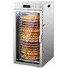 TYVANDE Essiccatore Alimentare professionale Acciaio Inox, 1600W, 20 rotante vassoi, Display LED, Grande Capacità, Timer 24H, Temperatura Regolabile 30℃ - 90℃, per Carne, Frutta, Verdure.