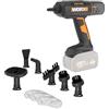 WORX 18 V (20 V max), pulitore a vapore portatile WX770.9, pulitore a vapore per 220 °C, uccide i germi, preriscaldamento di 8 secondi, pulitore a vapore leggero e portatile per casa e auto, senza