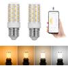 I-SHUNFA Lampadina LED Smart con Bluetooth E27, 10W 1000LM, AC 230V, luminosità regolabile dall'1% al 100%, temperatura colore regolabile da 2700K a 6500K, controllo tramite APP (2 Pack (Nur Glühbirne))