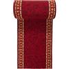 Carpeto Rugs Tappeto Cucina Antiscivolo Lavabile Moderno a Pelo Corto - Tappeto per Cucina Moderni - Tappeto Corridoio - Tappeto Passatoia Cucina - Vino Rosso - 80 x 425 cm