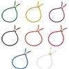 UNICRAFTALE 8 bracciali scorrevoli, in 8 colori, regolabili, in nylon, con cordoncino in metallo dorato, per la creazione di braccialetti fai da te