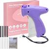 SINZONeu ® Cucitrice per Tessuti Portatile, Macchina per Cucire a Mano con 5 Aghi e 1000 Fili a Contatto da 5mm, Pistola per Etichette Vestiti e Riparazioni Rapide, Viola