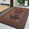 Yimobra Zerbino per esterni, lavabile, per esterni, resistente alle intemperie e antiscivolo, per ingresso, corridoio, giardino, 75 x 43 cm, marrone castagno