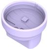 AENZA Tazza per gelato, ciotola per gelato, contenitore per gelato, gelato in silicone, 40 oz abbinato, con coperchio e cucchiaio, adatta per Stanley Cup