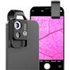 APEXEL 200X Mini Microscopio per Smartphone, Nero