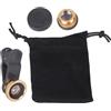 FackLOxc Obiettivo della fotocamera 3 in 1 grandangolari macro Fish Eye Lens Clip On Smartphone Fisheye Lens Camera Lens