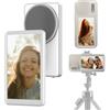 Camnoon Schermo Selfie Magnetico per Telefono Vlog, Schermo del Monitor Selfie, Telecamera Posteriore, Batteria da 1800 MAh con Telecomando Compatibile con Smartphone per Selfie Vlog