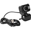 01 02 015 Telecamera per PC, piccola videocamera portatile regolabile con porta audio da 3,5 mm per l'insegnamento online per videoconferenze
