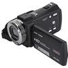 Fockety Videocamera, Videocamera per Vlogging con Zoom Digitale Full HD 1080P 30FPS 30MP 16X, Fotocamera Digitale con Schermo TFT da 3 Pollici con Telecomando,Visione Notturna a Infrarossi