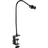 LJISEHG Supporto for telefono a collo di cigno regolabile da 7,9 - Supporto con morsetto ruotabile a 360° for dispositivi da 2,4-3,9, nero(19.7)