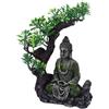 balacoo Decorazione in Resina di Antiche Statue di Buddha Nell'abbellimento di Acquari Buddha Grande per Acquario Ornamento del Buddha Dell'acquario Castello Supporto per Acquario