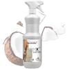 MY SELLERIA ON LINE WWW.MYSELLERIA.IT Spray Districante Naturale per Cavalli 1 lt al Cocco, Distrix Lucidante Coda Criniera Manto morbido e lucido, Detergente Pulizia Pelo rimuovi sporco, lozione a secco per nodi - 100% Made in Italy