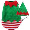 Balacoo Cane Abbigliamento Natalizio, Vestiti Con Cappello da Elfo, Costume Pet Cosplay Outfit Festa di Natale per Cucciolo, Stile di Cappello Casuale
