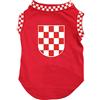 Petitebelle Croazia Bandiera Cucciolo Cane Camicia (Rosso, Small)