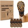 PICK FOR LIFE Calzini per cani antiscivolo, 2 paia di calzini per cani con chiusura a strappo regolabile, calzini antiscivolo per cani per interni - protezione delle zampe