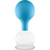 pulox Coppette in vetro con sfera di aspirazione blu, 52 mm