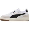 Puma Unisex Shuffle Downtown OgSneaker, Puma Bianco Bordeaux Rosso Puma Oro, 43 EU