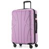 Suitline - Valigia Trolley rigido espandible ABS TSA 4 ruote, 66 cm, 68 litres, Lilla