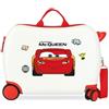 Disney Joumma Disney Cars Mcqueen Rosso Valigia per Bambini Bianco 50x38x20 cm Rigido 2.05 kgs Lucchetto a Combinazione Laterale ABS 2.05 kgs 34L Bagaglio a Mano