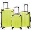 Rockland London Hardside Spinner Wheel Bagaglio, verde lime, 3-Piece Set (20/24/28), London Hardside Spinner Wheel Bagaglio