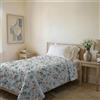 Italian Bed Linen Trapuntino Estivo Linea KARMA Made in Italy Copriletto Stampato in Morbida Microfibra - Trapunta Primavera Estate Mezza Stagione - Ramage, Piazza e Mezza 200x240cm