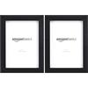 Amazon Basics Rettangolare Cornice per foto - 13 x 18 cm, Nero, Confezione da 4