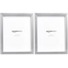 Amazon Basics Rettangolare Cornice per foto, 20 x 25 cm, Confezione da 4, Nichel, 20.32 x 25.4 cm