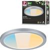 Paulmann 71269 - Pannello LED Atria Shine IP44, rotondo, 190 mm, 7,6 W, 1100 lm, 3000-6500 K, cromato opaco