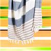 Ruggeri Maxi Telo Mare Fouta 100% Cotone - Asciugamano Mare Multiuso Leggero e Compatto - Telo Spiaggia, Piscina e Viaggio - Alta Assorbenza, Asciugatura Rapida (Blu, 90x170 cm)