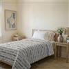 Italian Bed Linen Trapuntino Estivo Linea KARMA Made in Italy Copriletto Stampato in Morbida Microfibra - Trapunta Primavera Estate Mezza Stagione - Fun tortora, Piazza e Mezza 200x240cm